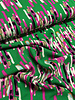 Madeline color your life - groen en fuchsia - viscose met geweven structuur