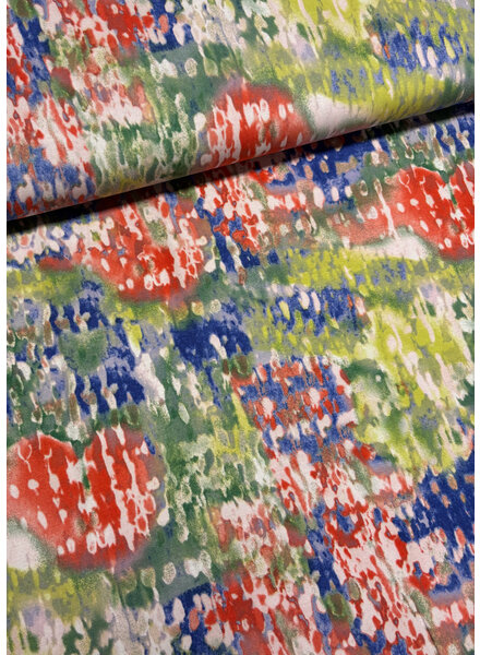 Madeline watercolor painted - soft viscose jersey