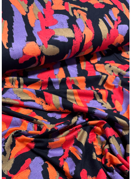 Madeline abstract multicolor - soft viscose jersey