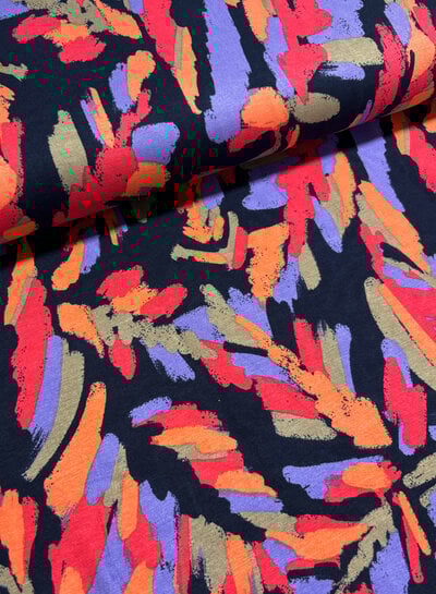 Madeline abstract multicolor - soft viscose jersey