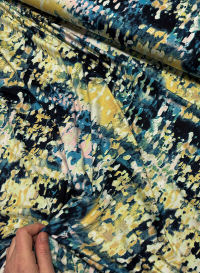 Madeline shades of blue - soft viscose jersey