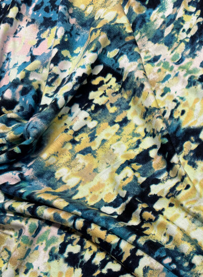 Madeline shades of blue - zachte viscose tricot