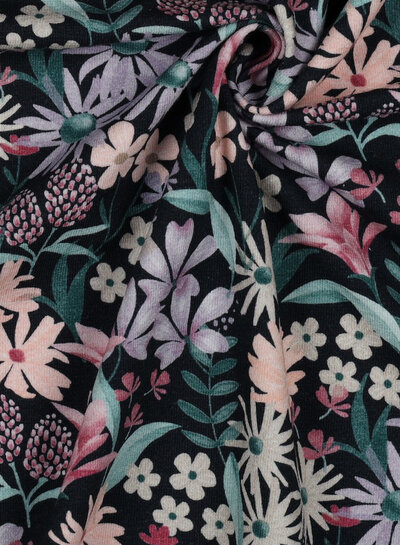 Flower Breeze - Navy Blue - Jersey