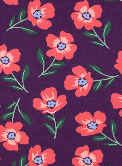 koraal bloemen - bordeaux - hele zachte sweater