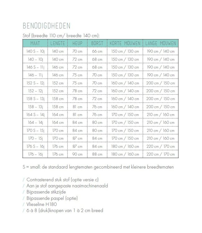 Zonen09 Theo hemd teens - PDF patroon