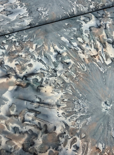 Chandra - zacht turquoise - batik katoenvoile