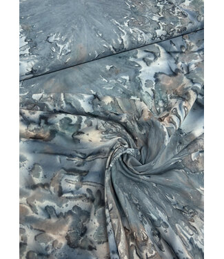 Chandra - soft turquoise - batik cotton voile