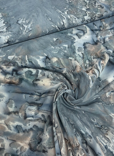 Chandra - soft turquoise - batik cotton voile