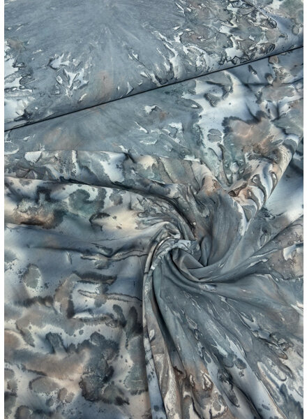 Chandra - soft turquoise - batik cotton voile