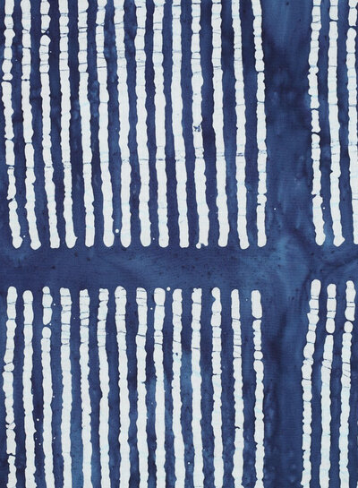 Madeline Mehndi - Indigo blauw - prachtige batik katoen