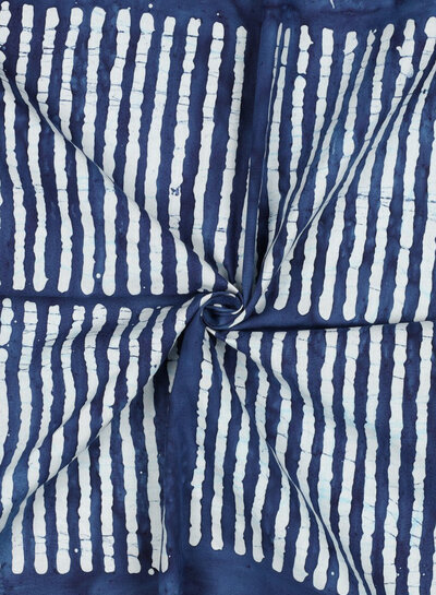 Madeline Mehndi - Indigo blauw - prachtige batik katoen
