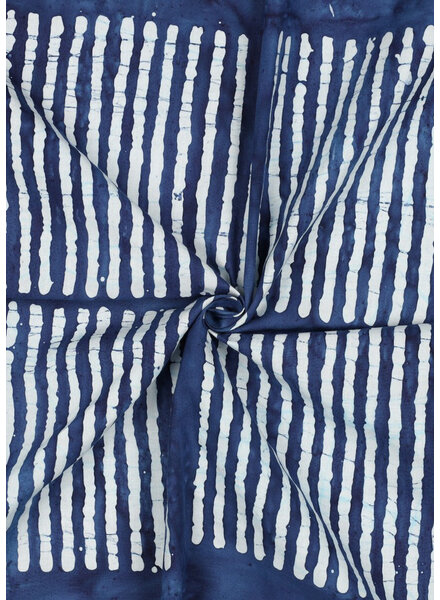 Madeline Mehndi - Indigo blue - beautiful batik cotton