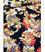 marine peach bloemen - satijn viscose