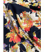 marine peach bloemen - satijn viscose