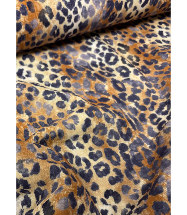 Madeline leopard double gauze/ tetra