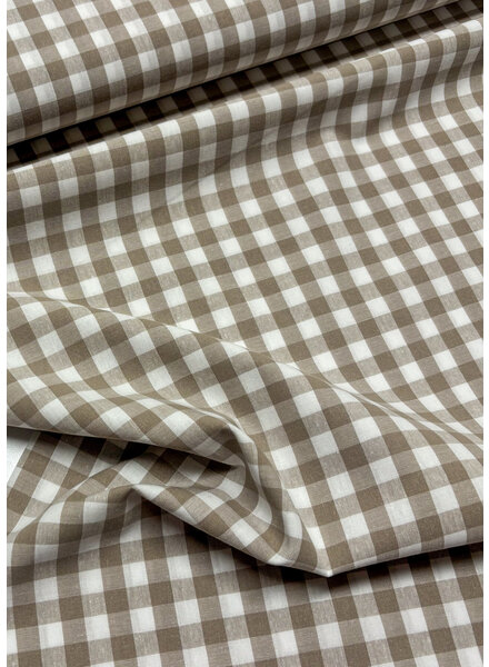 Madeline vichy check sand - soft cotton