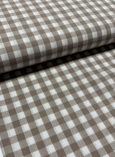 Madeline vichy check sand - soft cotton