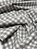 Madeline vichy check grey - soft cotton