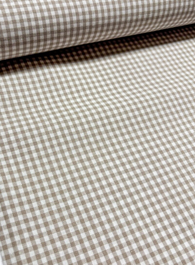 Madeline 2.7mm vichy check sand - soft cotton