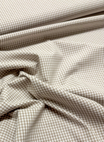 Madeline 2.7mm vichy check sand - soft cotton