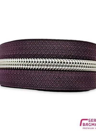 ZipperZoo midnight plum - spiraalrits 1 meter  #5