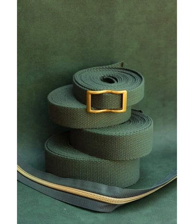 ZipperZoo Sage Green  - tassenband pak van 1,5 meter