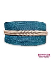 ZipperZoo ocean blue - spiraalrits 1 meter  #5