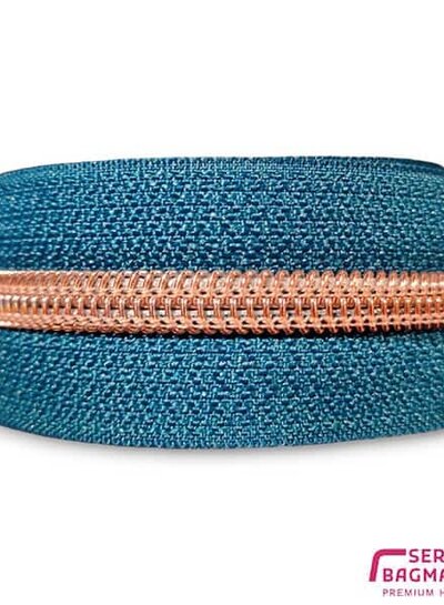 ZipperZoo ocean blue - spiraalrits 1 meter  #5