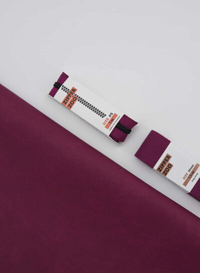 ZipperZoo Amarant Magenta - tassenband pak van 1,5 meter