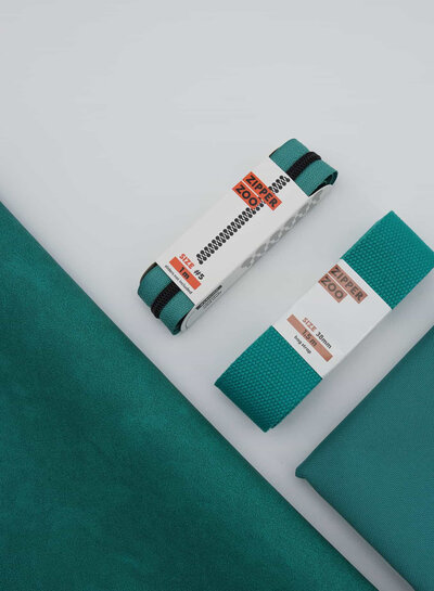 ZipperZoo Seaspray Teal - spiral zipper 1 meter #5