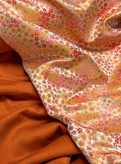 small flowers - woven jacquard