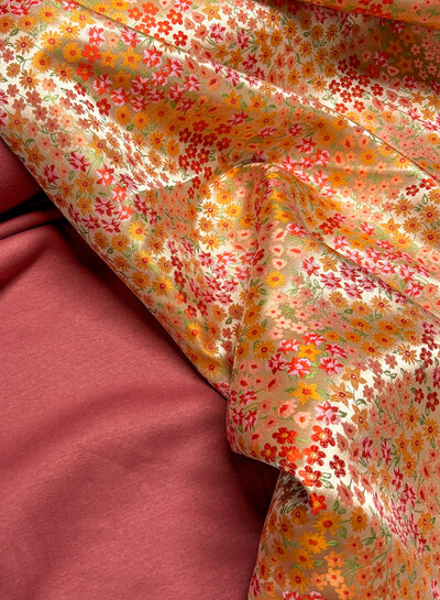 small flowers  - geweven jacquard