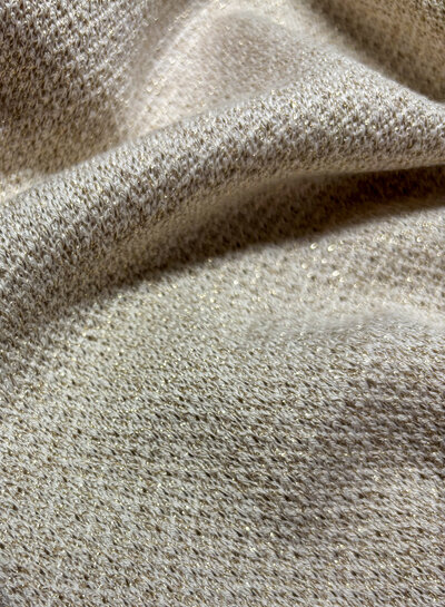 ecru gebreide jacquard met lurex