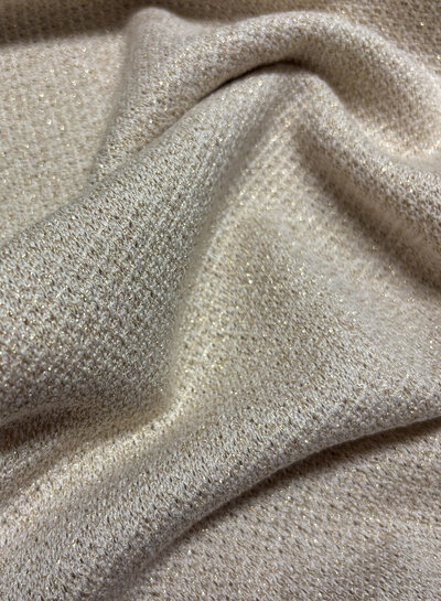 ecru gebreide jacquard met lurex