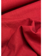 100% washed linen wine red