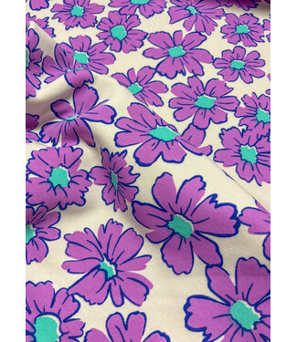 Madeline purple flowers - thick jogging