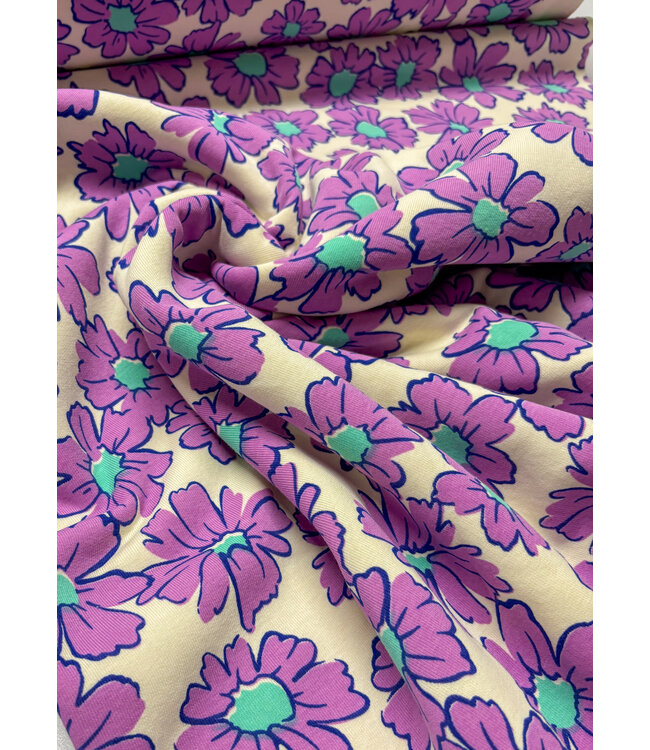 Madeline lila bloemen - dikke jogging