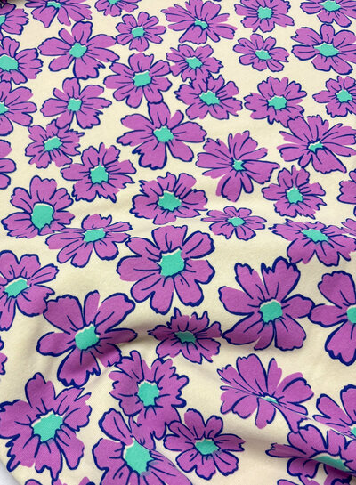 Madeline lila bloemen - dikke jogging