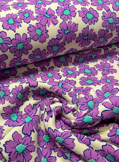 Madeline lila bloemen - dikke jogging
