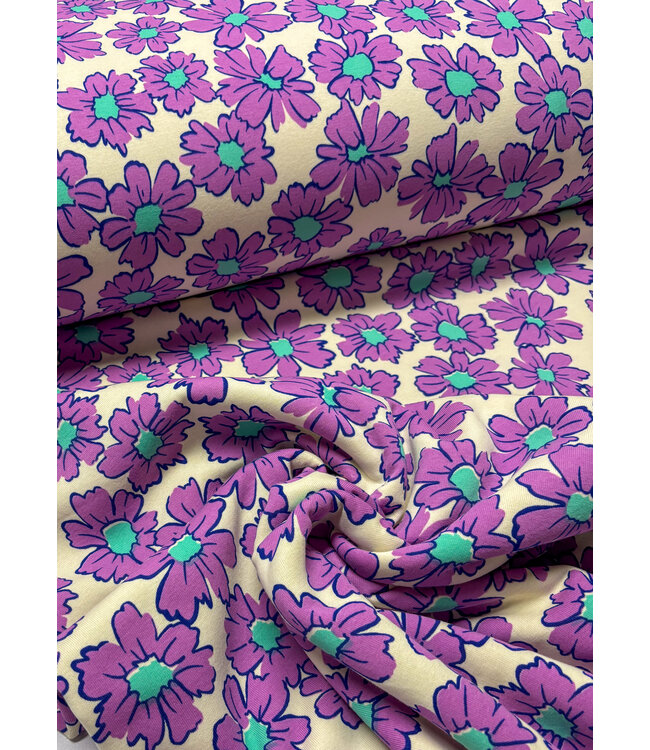 Madeline lila bloemen - dikke jogging
