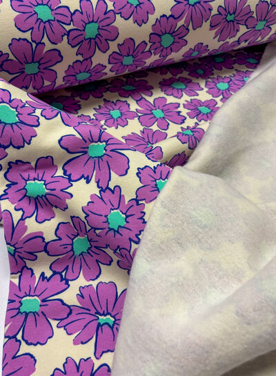 Madeline lila bloemen - dikke jogging