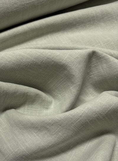 100% washed linen soft mint