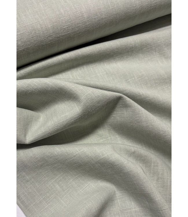 100% washed linnen zacht mint