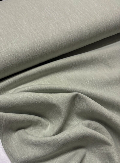 100% washed linnen zacht mint