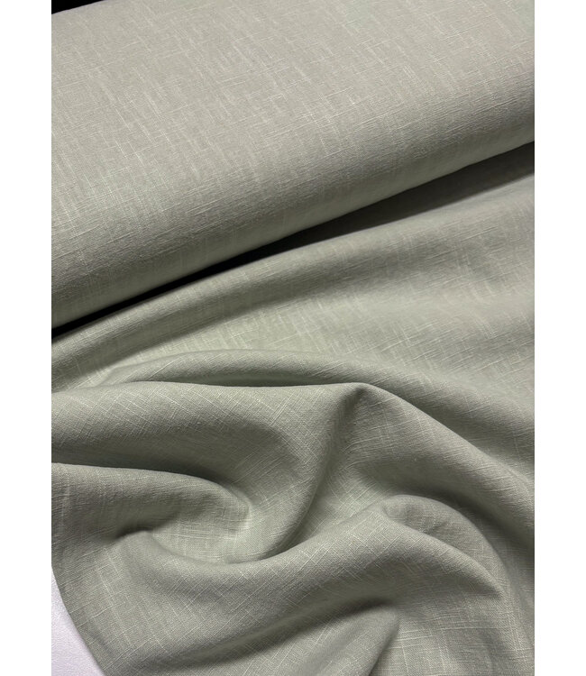 100% washed linnen zacht mint