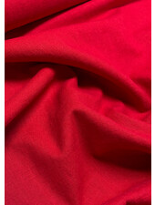 100% washed linen red