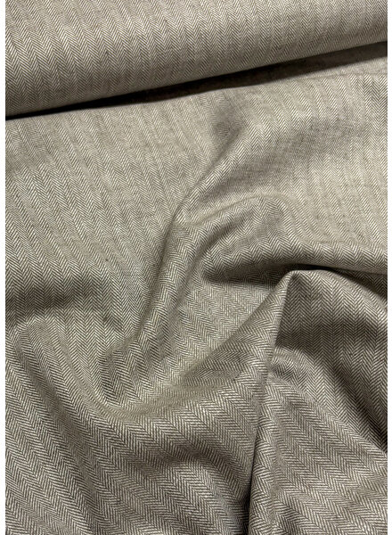 Madeline heel licht khaki chevron - linnen chambray