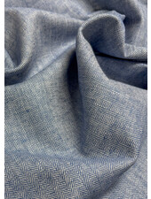 Madeline jeansblauw chevron - linnen chambray