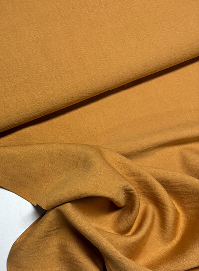 A la Ville almond - beautiful woven linen look rayon