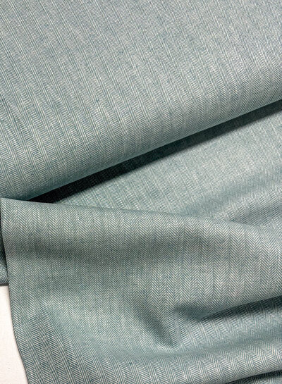 Madeline mint linen chambray